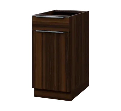 SIS - 4DZ spodní skříňka, 1-dveřová, 1-zásuvková, levá, 870x400x600, ořech královský